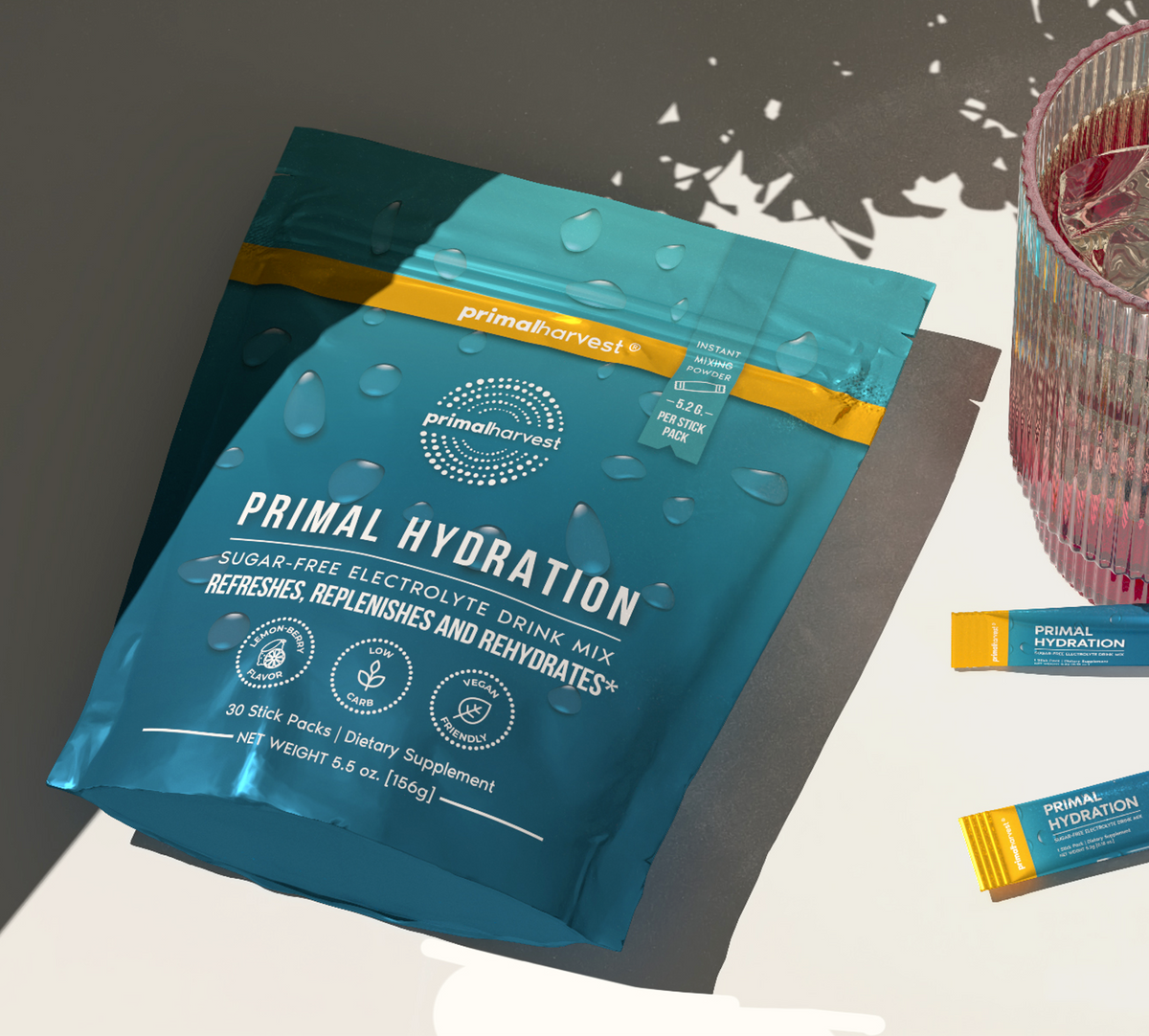 Primal hydration power for homemade electrolyte drinks