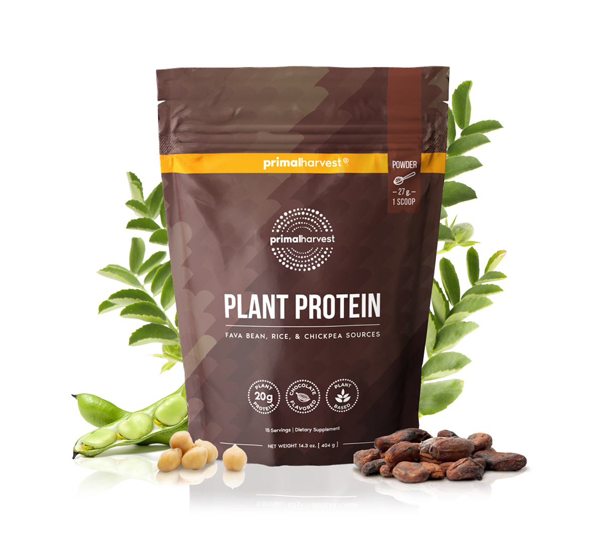 Plant Protein Fava Bean, Rice, and Chickpea sources